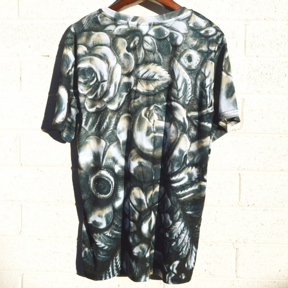 Floral Tiffany Flowers Shirt Bouquet Unisex Blouse - Picture 2 of 7